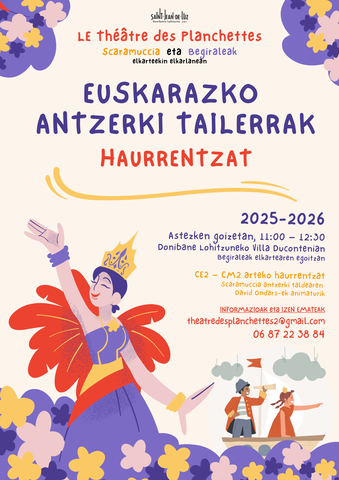 Euskarazko antzerki tailerrak haurrentzat - Izen emateak