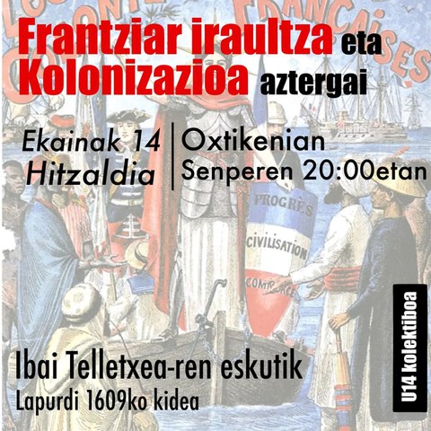 Frantziar iraultza eta kolonizazioa aztergai Frantziar iraultza eta kolonizazioa aztergai