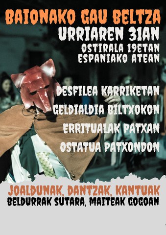 Gau beltza Baionan