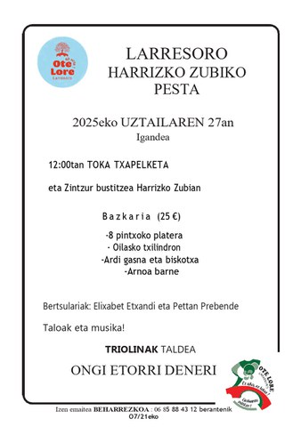 Harrizko Zubiko Pesta