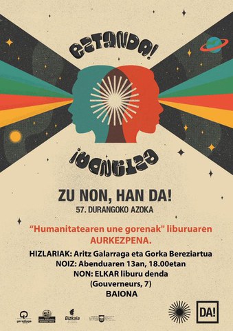 "Humanitatearen une gorenak" liburuaren aurkezpena