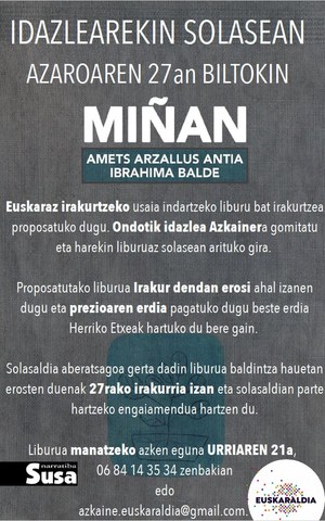 Idazlearekin solasean Idazlearekin solasean