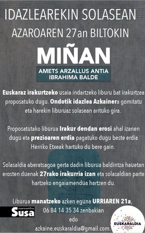 Idazlearekin solasean