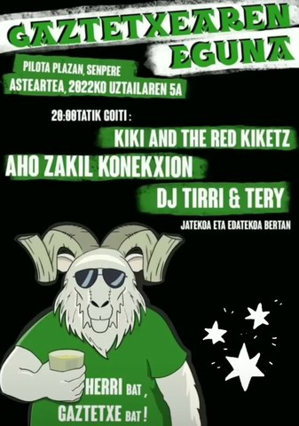 Kiki and The Red Kiketz + Aho Zakil Konekxion + Dj Tirri &Tery