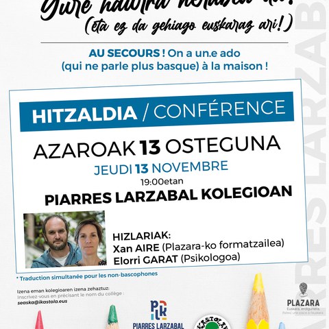 Lagundu! Gure haurra nerabea da eta ez da gehiago euskaraz ari!