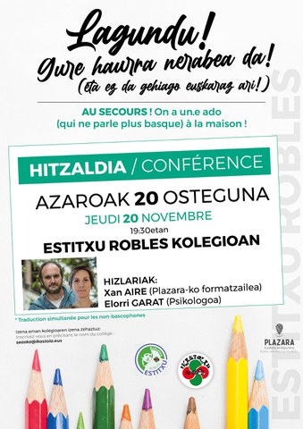 Lagundu! Gure haurra nerabea da eta ez da gehiago euskaraz ari! Lagundu! Gure haurra nerabea da eta ez da gehiago euskaraz ari!