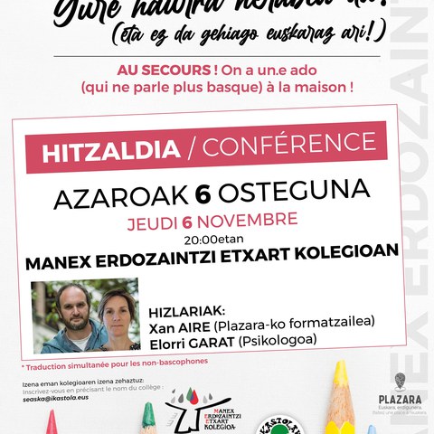 Lagundu! Gure haurra nerabea da eta ez da gehiago euskaraz ari!
