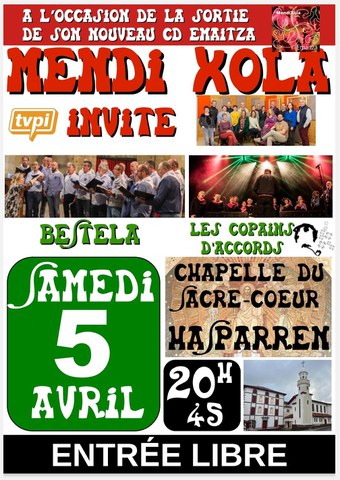 Mendi Xola + Bestela + Les Copains d'Accords