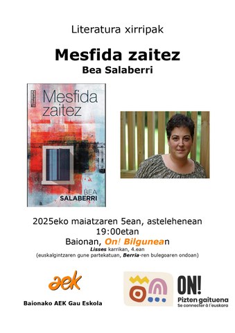 "Mesfida zaitez" liburuaren aurkezpena