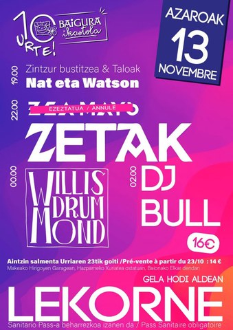 Nat & Watson + Zetak + Willis Drummond + DJ Bull