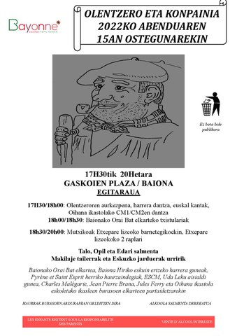Olentzero eta konpainia Baionan Olentzero eta konpainia Baionan
