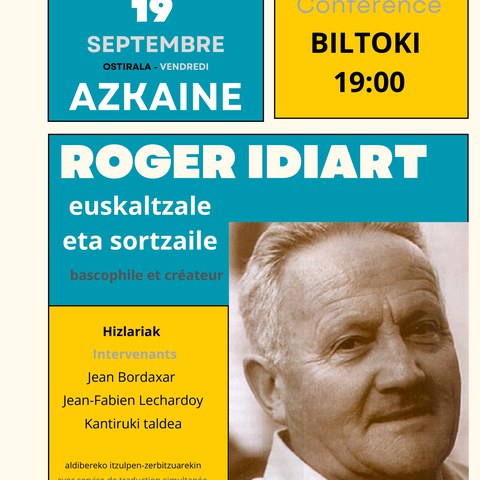 Rogert Idiart, euskaltzale eta sortzaile