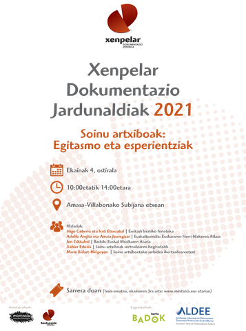 Soinu artxiboak: egitasmo eta esperientziak Soinu artxiboak: egitasmo eta esperientziak