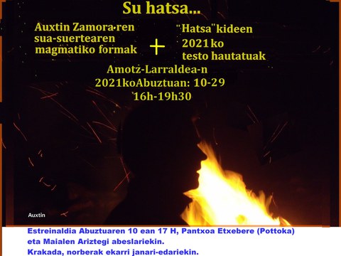 "Su-hatsa" erakusketa poetikoaren irekiera-ekitaldia