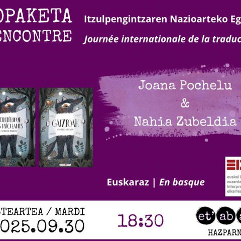 Topaketa Joana Pochelu eta Nahia Zubeldia-rekin