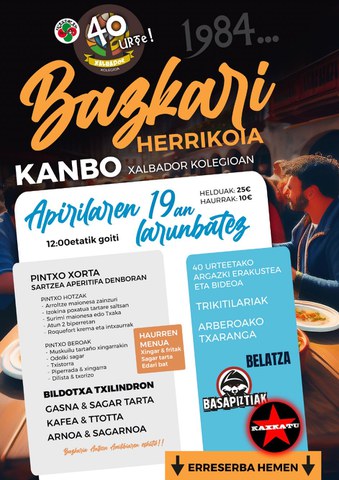 Trikitilariak + Arberoako Txaranga + Beltza + Basapiztiak + Kaxkatu