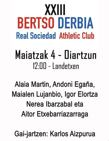 XXIII. bertso derbia