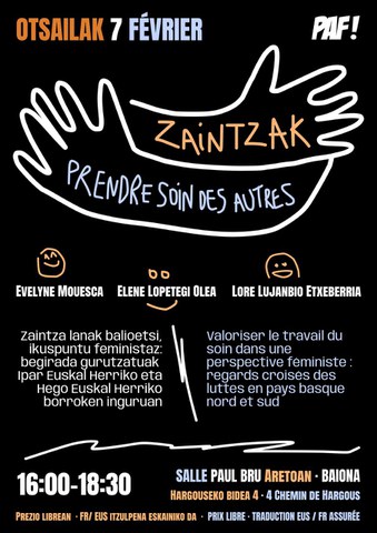 Zaintzak - Zaintza lana ikuspegi feminista batetik baloratzea: Ipar eta Hegoaldeko borroken ikuspegi konparatiboa