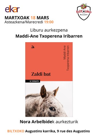 "Zaldi bat" liburuaren aurkezpena