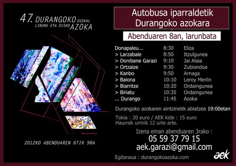 Durangoko Azokara joateko autobusa Durangoko Azokara joateko autobusa