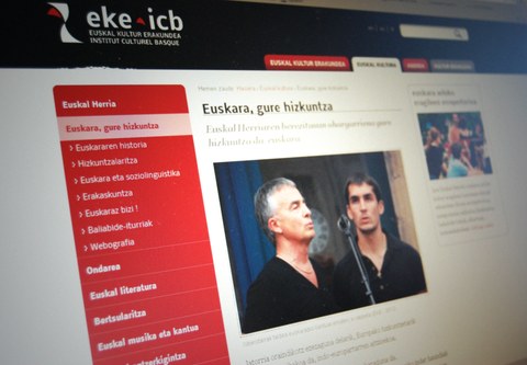 Euskal kultur erakundearen webgunea eraberriturik