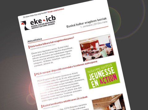 Kultur eragileei zuzendu albistegi elektroniko berria Kultur eragileei zuzendu albistegi elektroniko berria