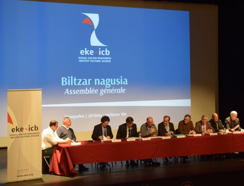 2015eko Euskal kultur erakundearen ohiko biltzar nagusia Donapaleun