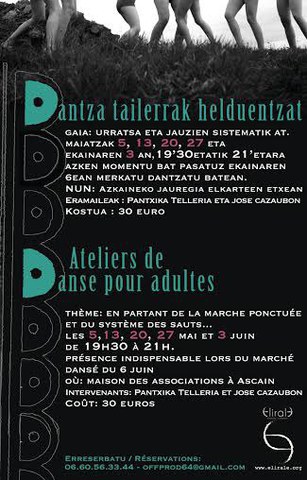 Dantza tailerrak helduentzat Azkainen Dantza tailerrak helduentzat Azkainen