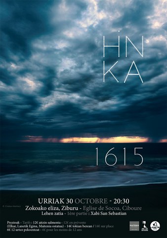 Hinka taldearen "1615" ikusgarriaren aurkezpena Ziburun Hinka taldearen "1615" ikusgarriaren aurkezpena Ziburun