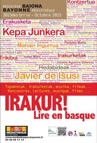 Irakur ! zikloa 2015 Irakur ! zikloa 2015