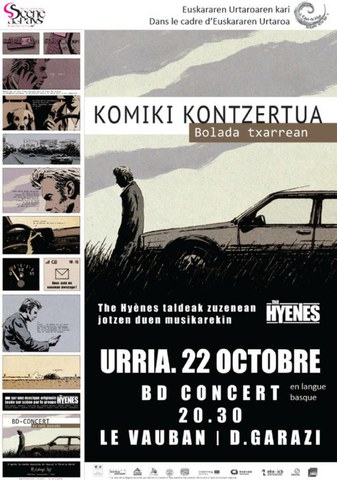 "Bolada txarrean" komiki-kontzertua Donibane Garazin "Bolada txarrean" komiki-kontzertua Donibane Garazin