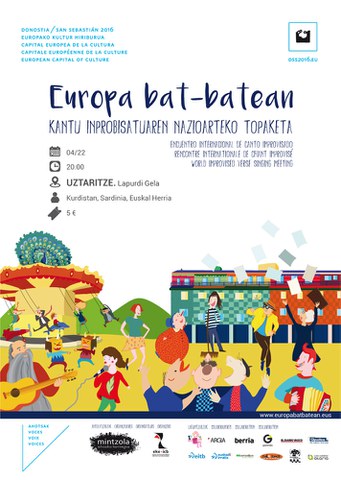 "Europa bat-batean" - Kantu inprobisatuaren nazioarteko topaketa Uztaritzen "Europa bat-batean" - Kantu inprobisatuaren nazioarteko topaketa Uztaritzen