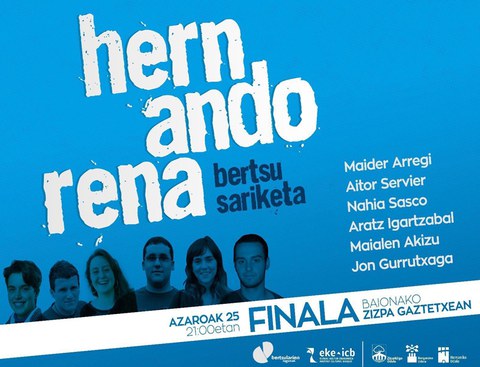 Hernandorena bertsu sariketaren finala Baionan Hernandorena bertsu sariketaren finala Baionan