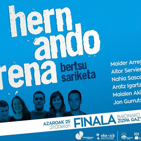Hernandorena bertsu sariketaren finala Baionan