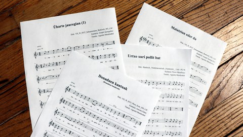 Lehen Mundu gerlako euskal presoen kantuen transkripzio musikala Lehen Mundu gerlako euskal presoen kantuen transkripzio musikala