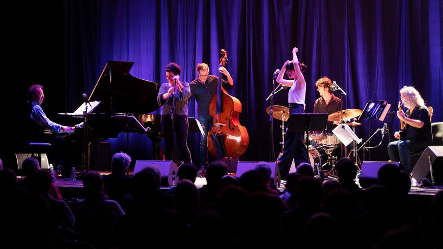 Iñaki Salvador Sextet Le Rocher de Palmer aretoan Cenon-en (2019) © Nico Pulcrano