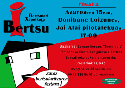 2008ko Xilaba - Finalaren afitxa