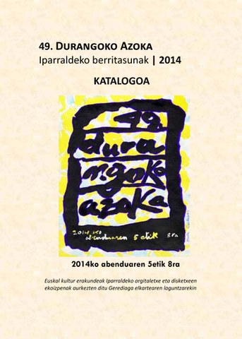 2014ko Iparraldeko berritasunen katalogoa