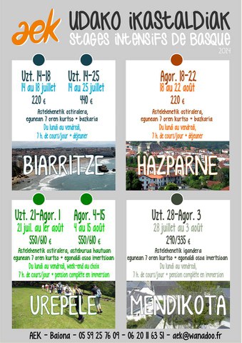 Stage intensif de basque