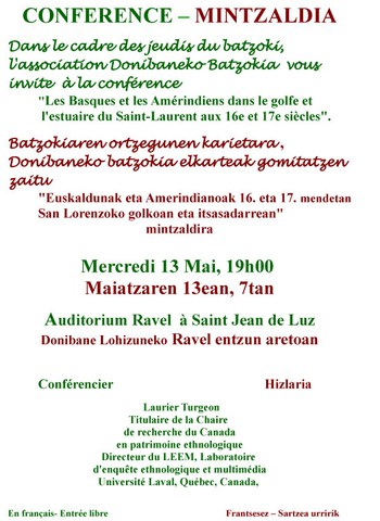 Les Basques et les Amérindiens dans le golfe et  l'estuaire du Saint­ Laurent aux XVIe et XVIIe  siècles