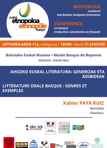 Littérature orale basque : genres et exemples