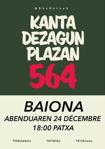 "564" kanta dezagun plazan