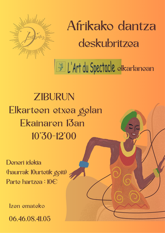 Découverte de la danse africaine en euskara