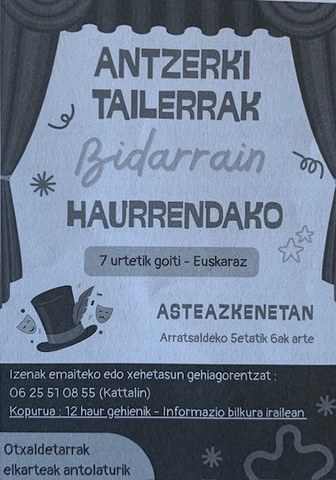 Ateliers théâtre en basque
