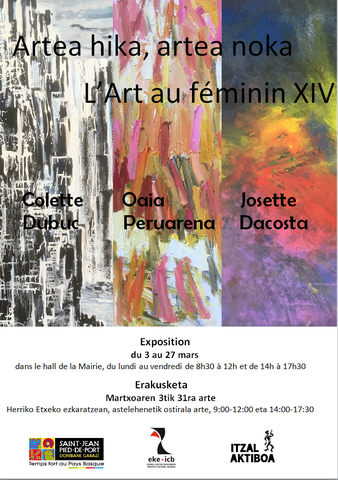 Artea hika, artea noka - L'Art au féminin XIV Artea hika, artea noka - L'Art au féminin XIV