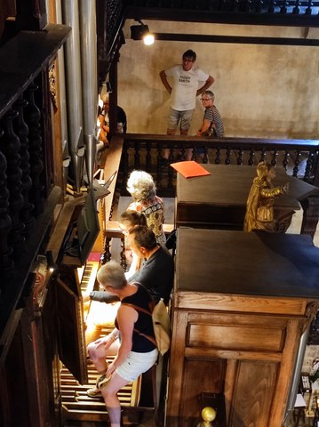 Visite de l'orgue d'Ascain