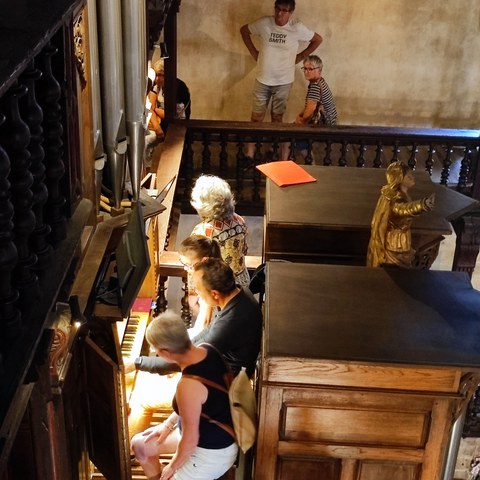 Visite de l'orgue d'Ascain