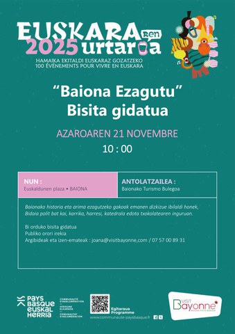 Visite guidée "Baiona ezagutu"
