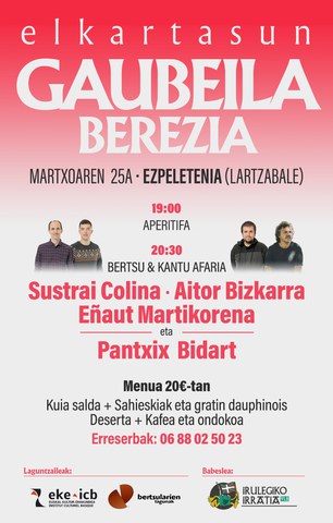 Repas bertsu et chant Repas bertsu et chant