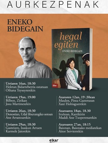 Eneko Bidegain - Présentation du livre "hegal egiten"